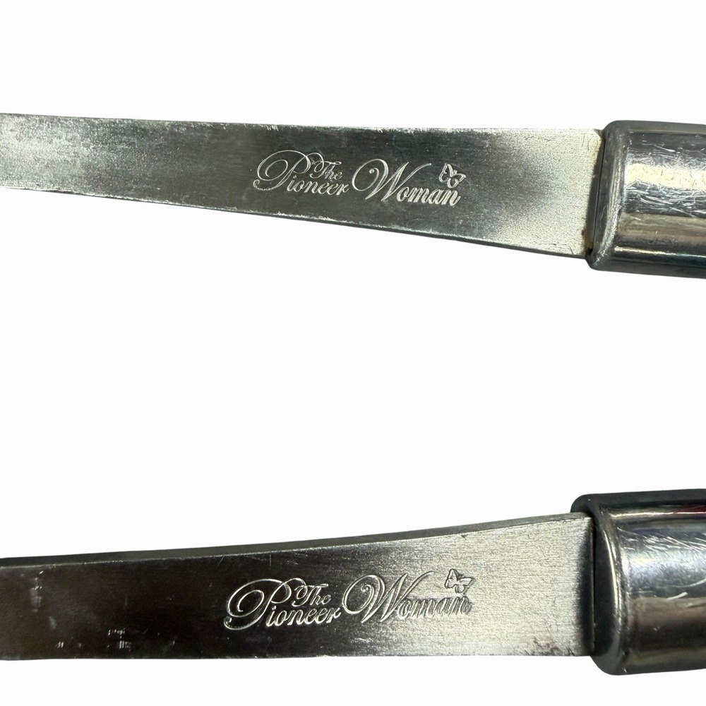 The Pioneer Woman 2 Piece Serving Spoon Set Stainless Steel‎ - Picture 3 of 4